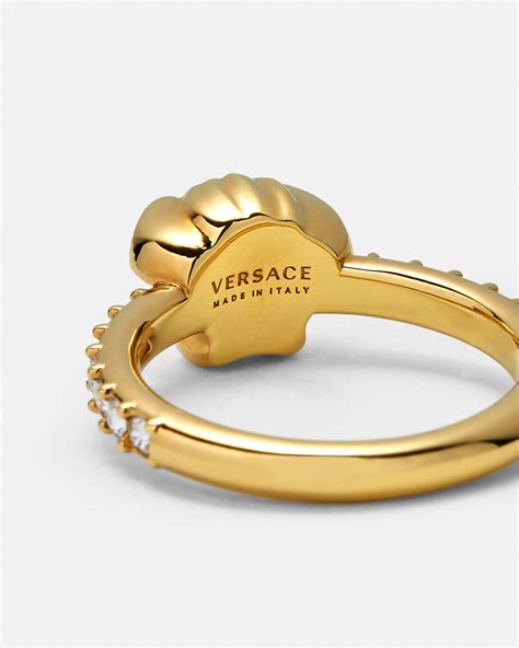 versace anello oro|Versace Anello Crystal Medusa .